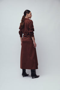 HALL SKIRT ESPRESSO