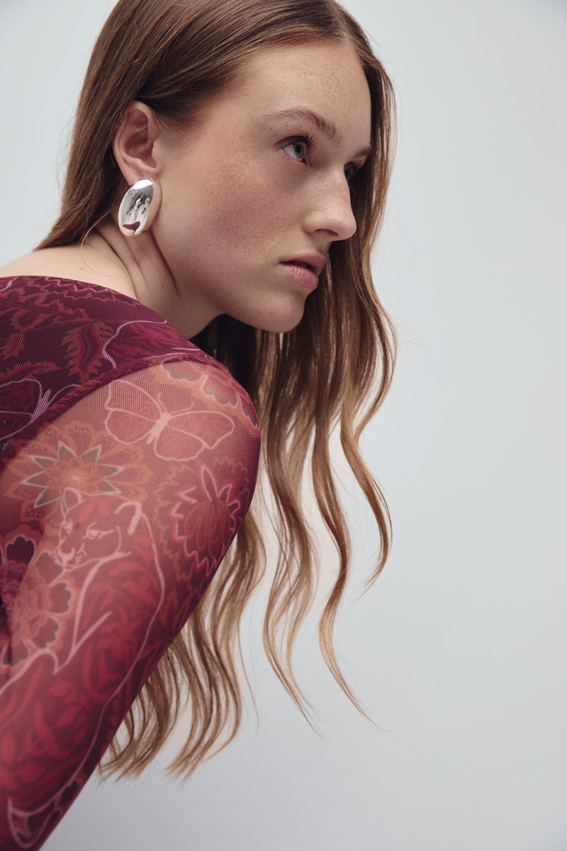 ROBBINSON DRESS ORACLES MERLOT
