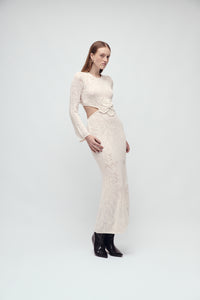 BLEECKER DRESS IVORY