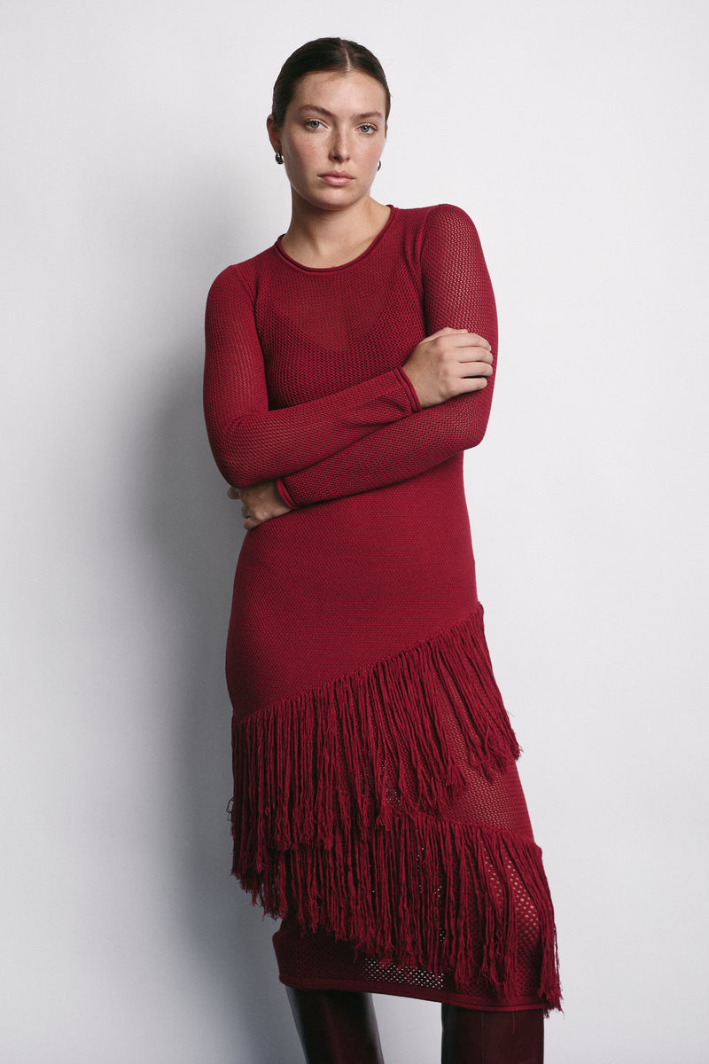 SIDNEY DRESS MERLOT