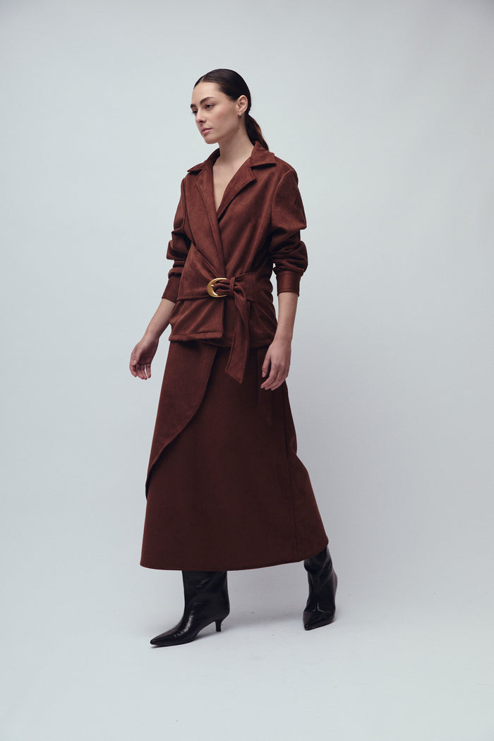 HALL SKIRT ESPRESSO