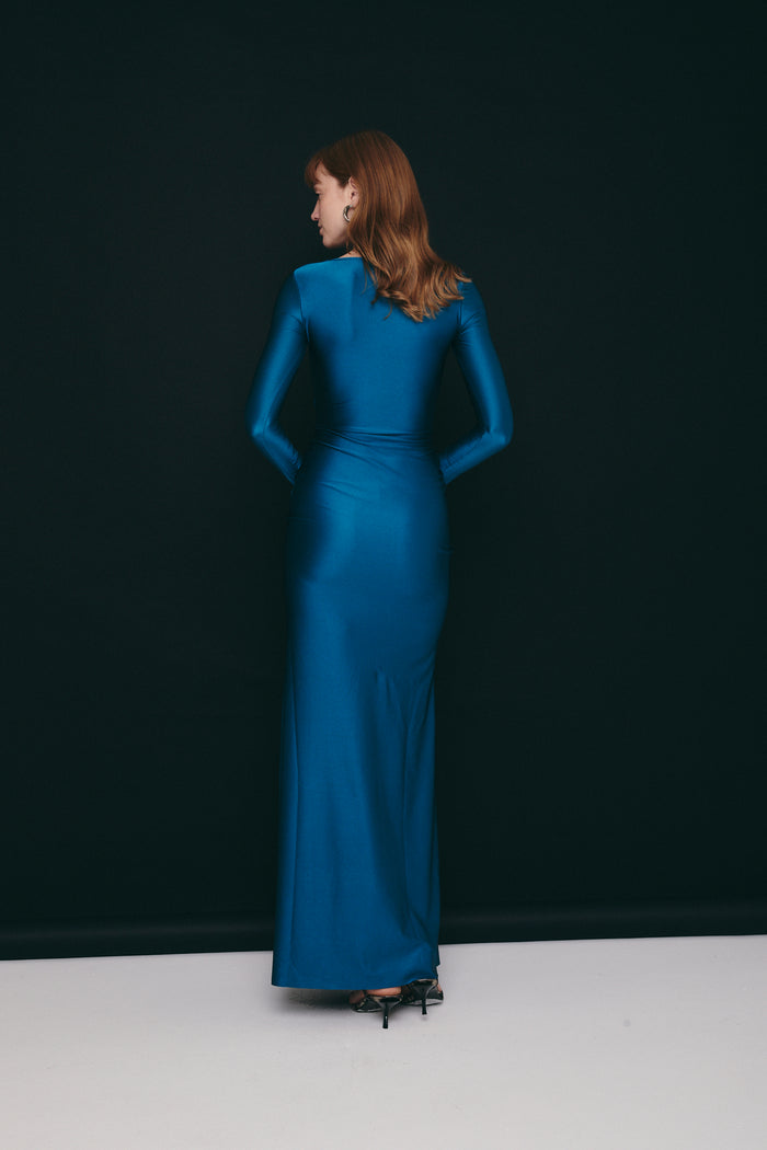 ABU DHABI DRESS TEAL