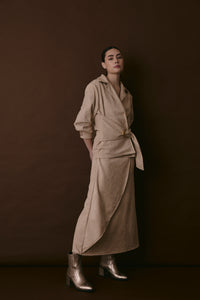 HALL SKIRT MACADAMIA