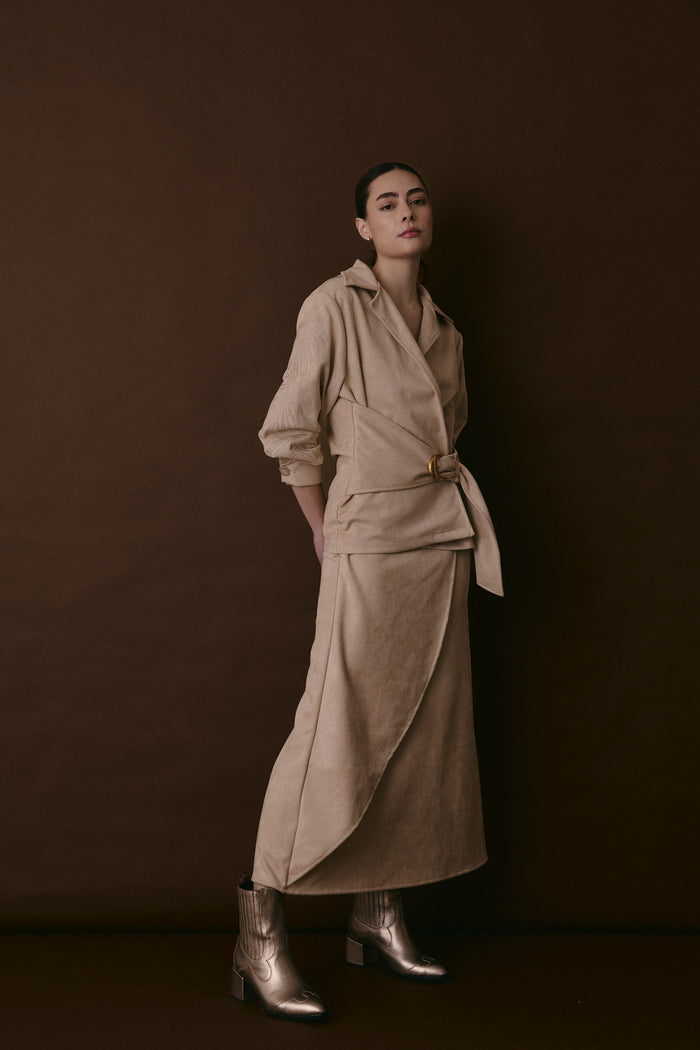 HALL SKIRT MACADAMIA