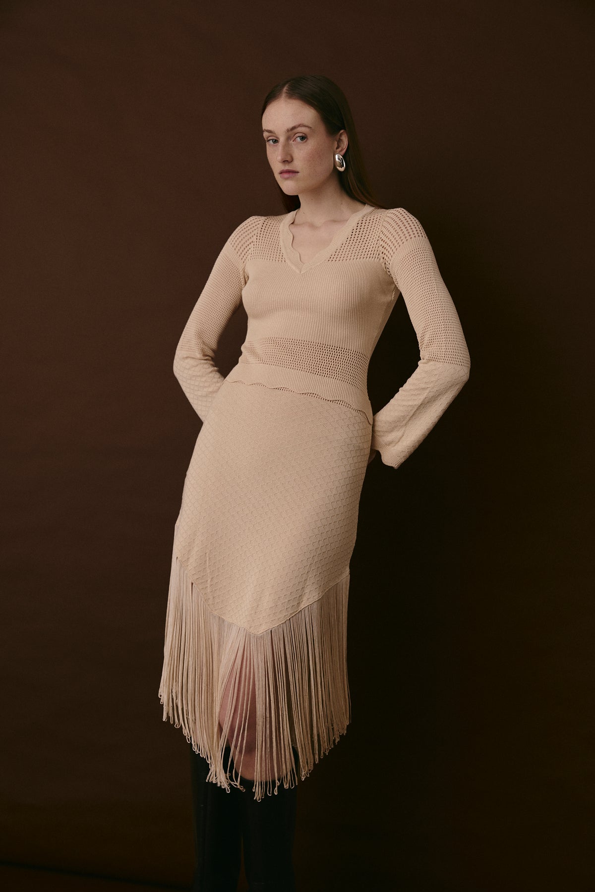 MERCER DRESS MACADAMIA