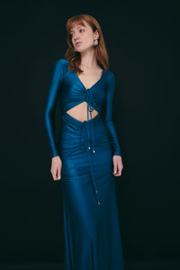 ABU DHABI DRESS TEAL