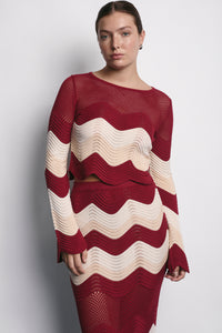 PORTO SKIRT MERLOT (PRE ORDER)