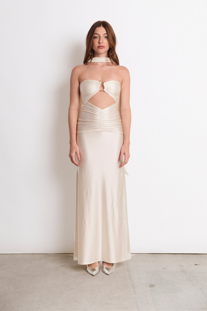 MAGGIE DRESS IVORY