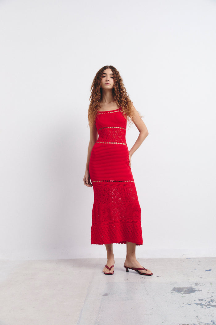 AZZURI DRESS CHERRY TOMATO