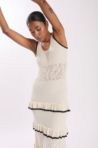 BARDOT DRESS ECRU