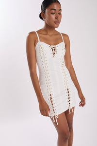 VIPER DRESS IVORY
