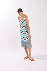 HENDRIX DRESS COASTAL SHADE