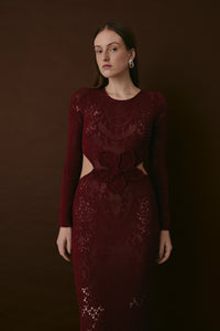 BLEECKER DRESS MERLOT