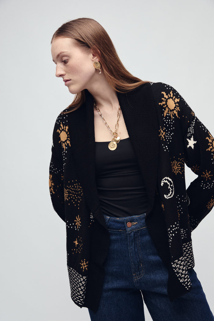 WINSTON CARDIGAN BLACK