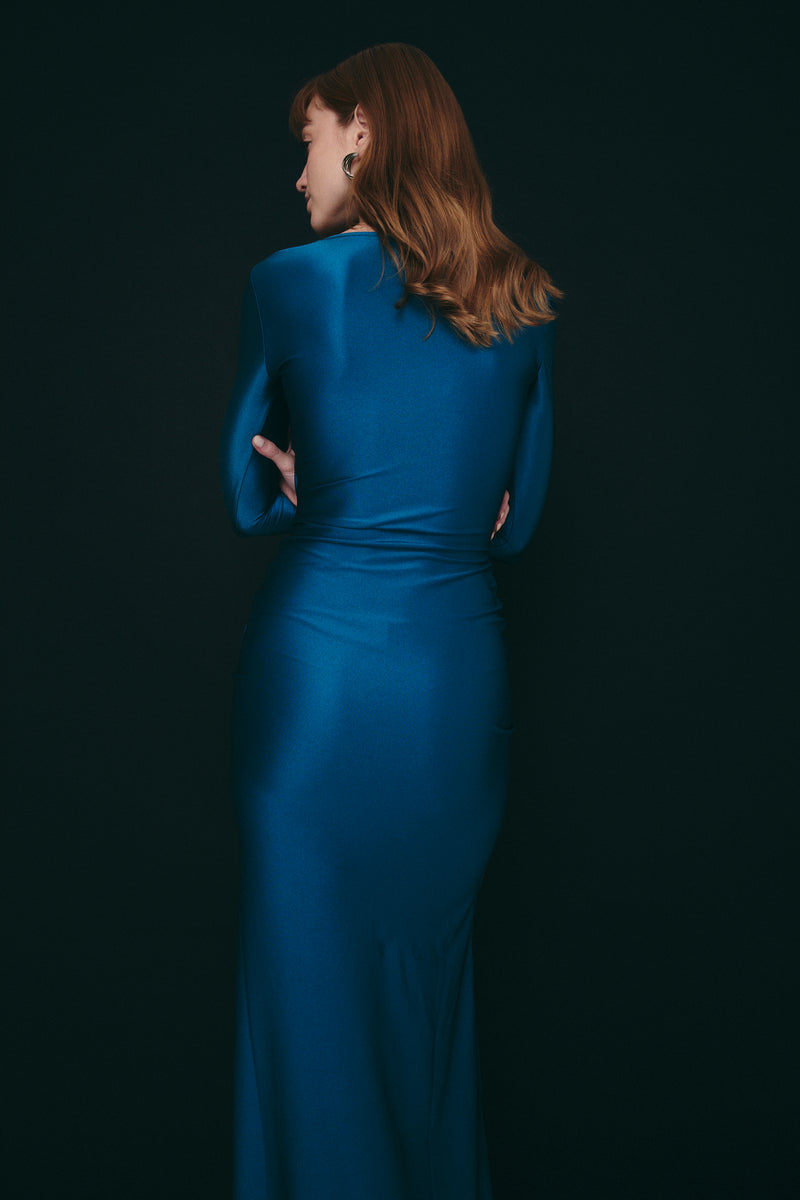 ABU DHABI DRESS TEAL