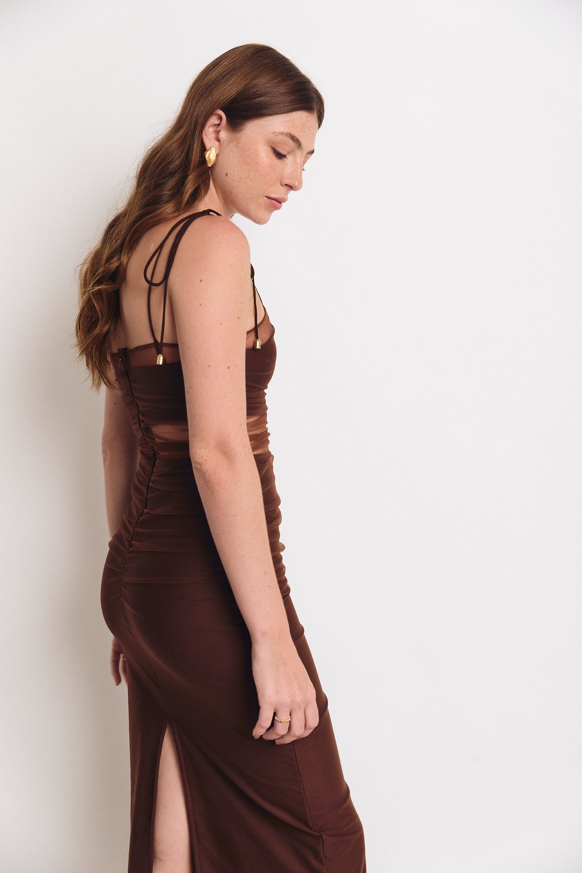 HOSK DRESS ESPRESSO