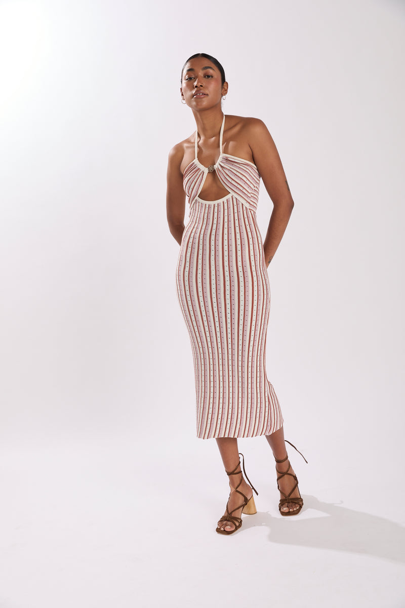 MARGOT DRESS BURNISHED LILAC