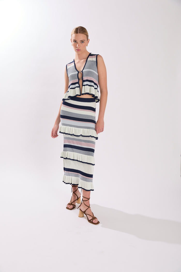 HAZARD SKIRT LIGHTEST SKY