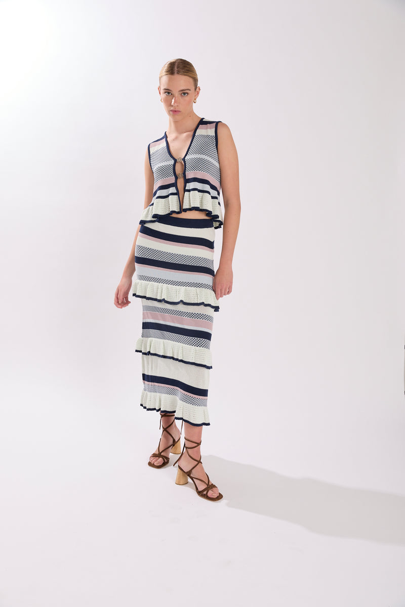 HAZARD SKIRT LIGHTEST SKY