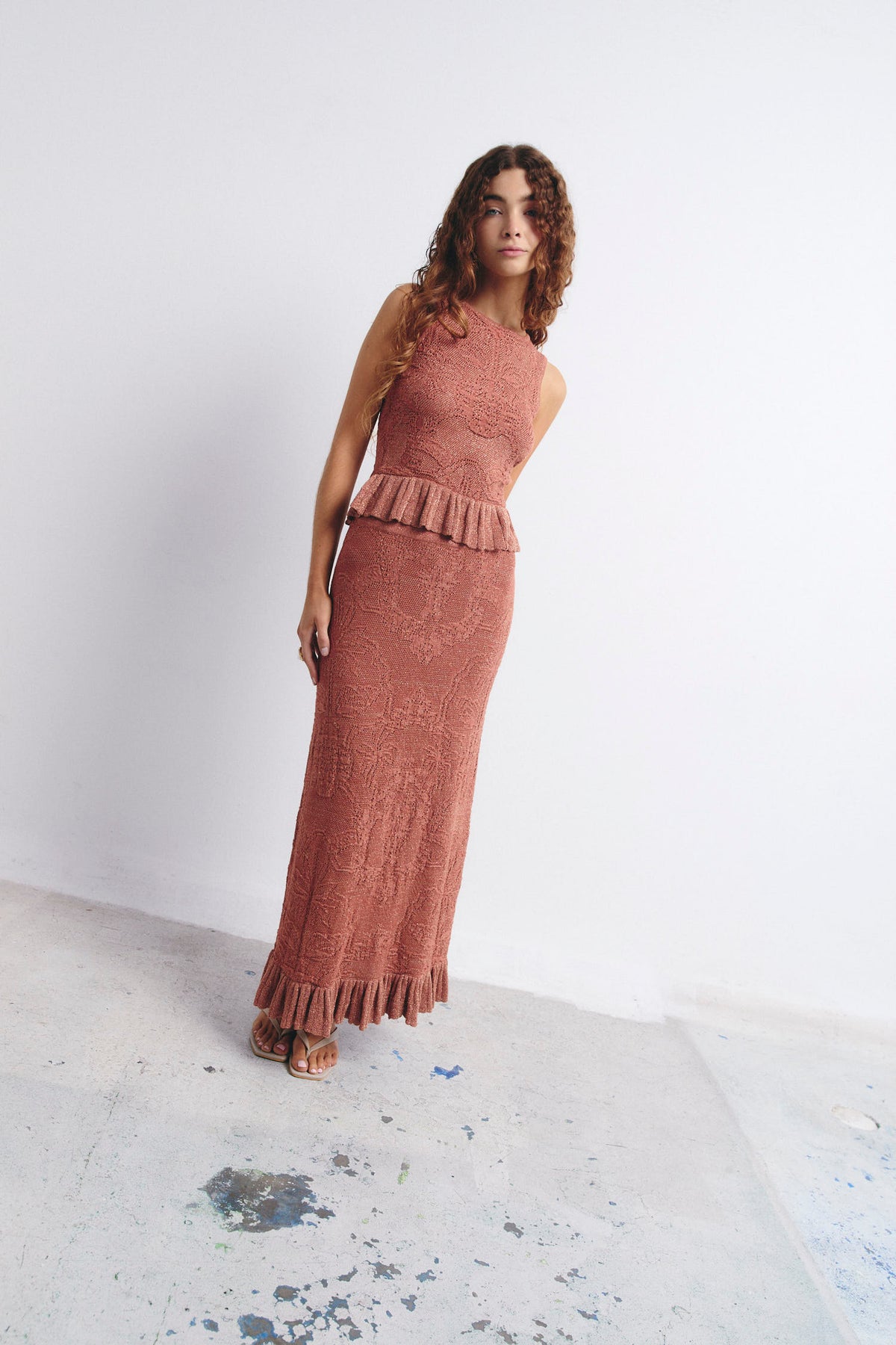 ASTURIAS SKIRT COPPER