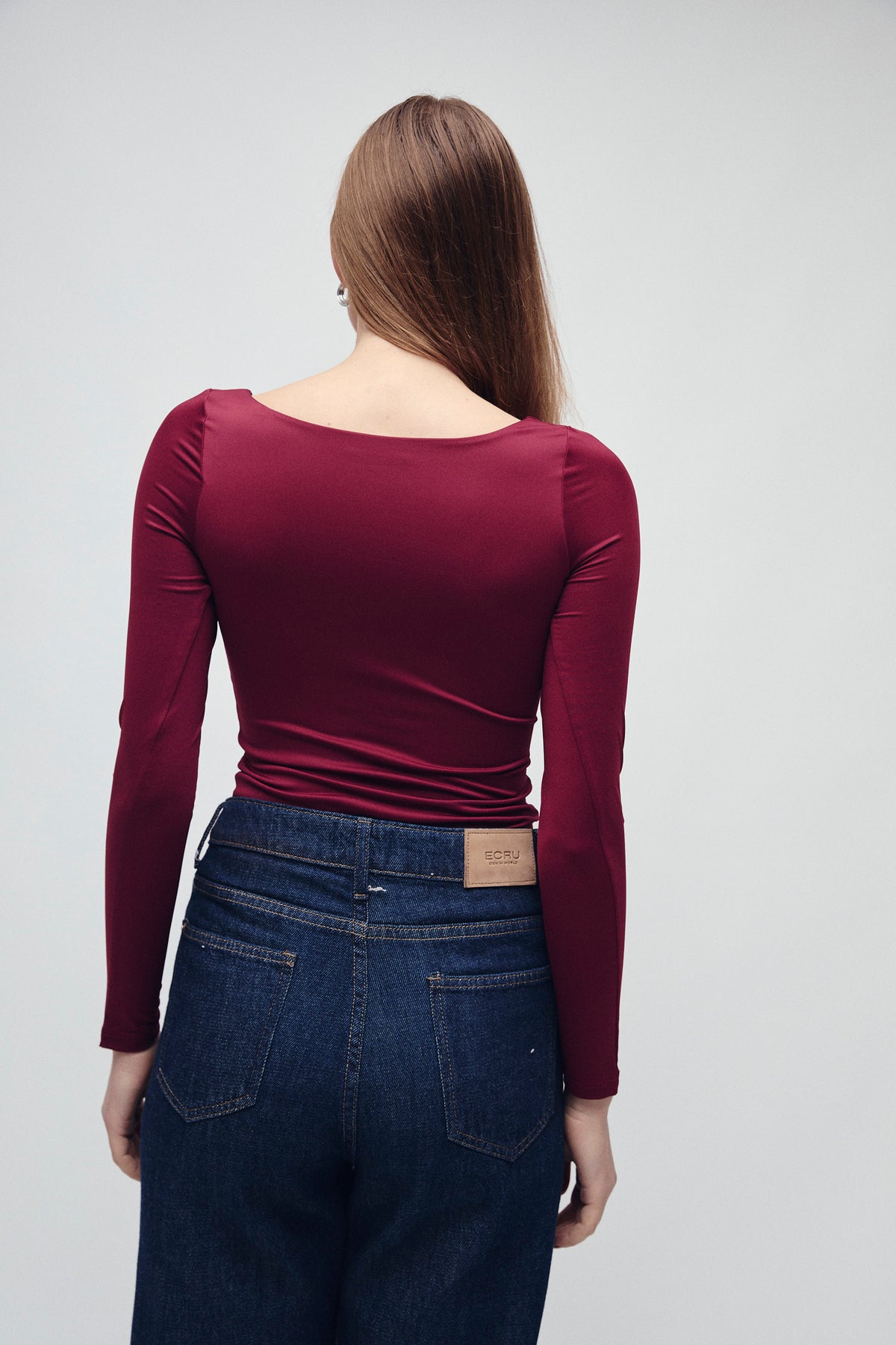 2 PACK LONG SLEEVE T-SHIRT BLACK/MERLOT