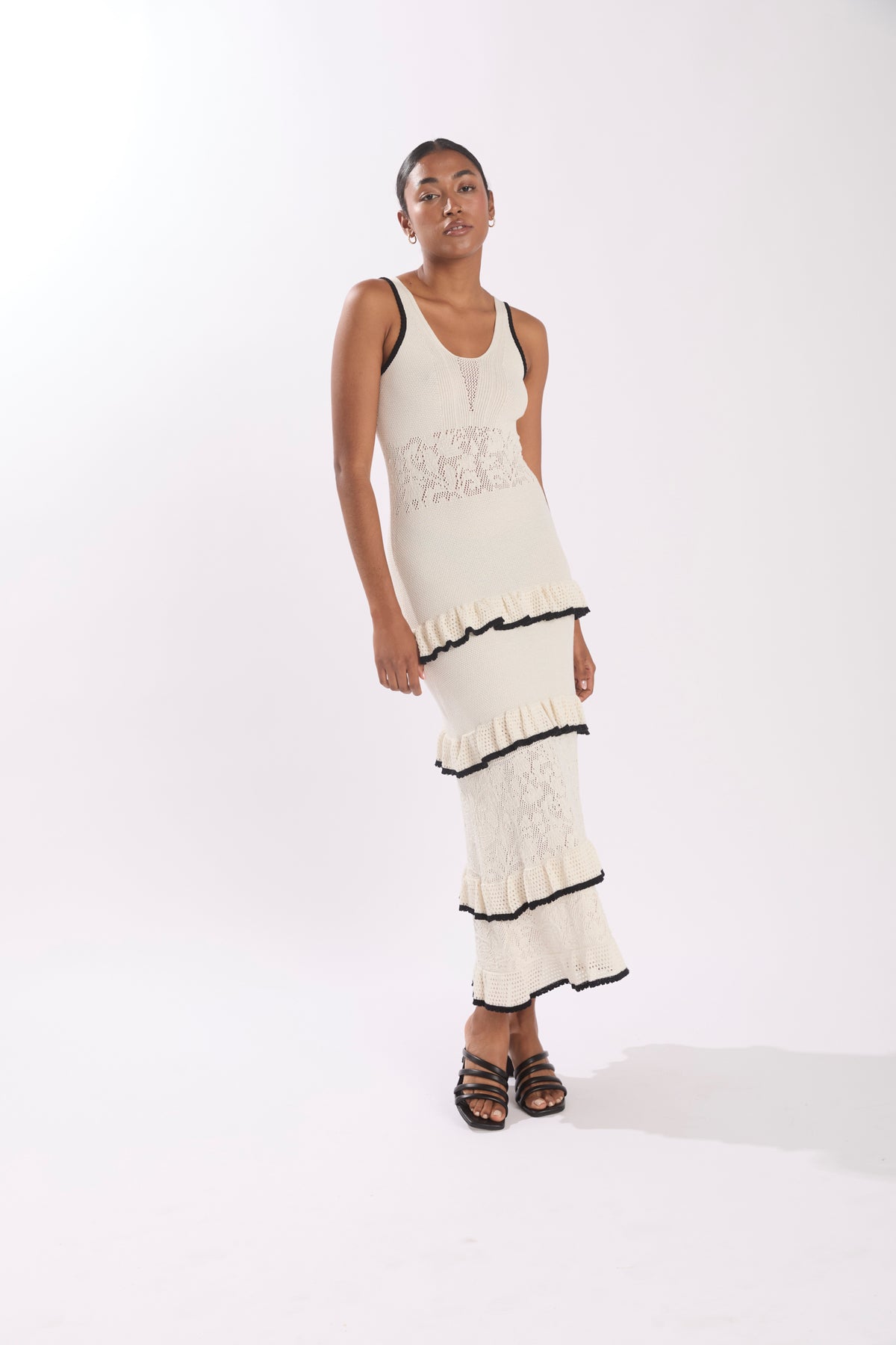 BARDOT DRESS ECRU