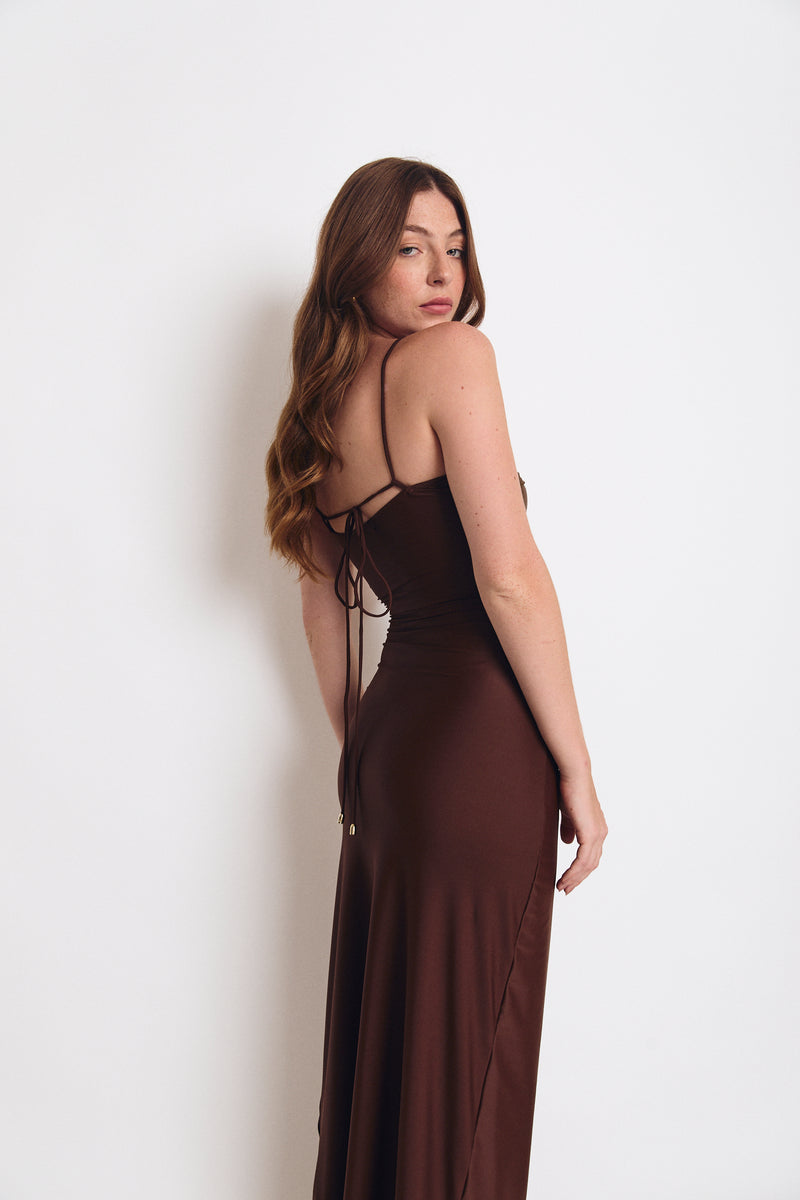DEMI DRESS ESPRESSO
