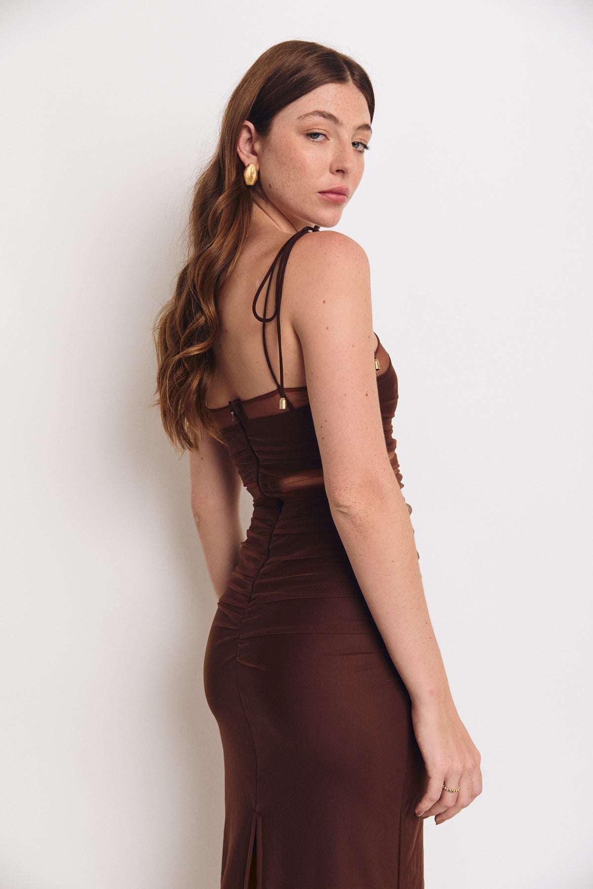 HOSK DRESS ESPRESSO
