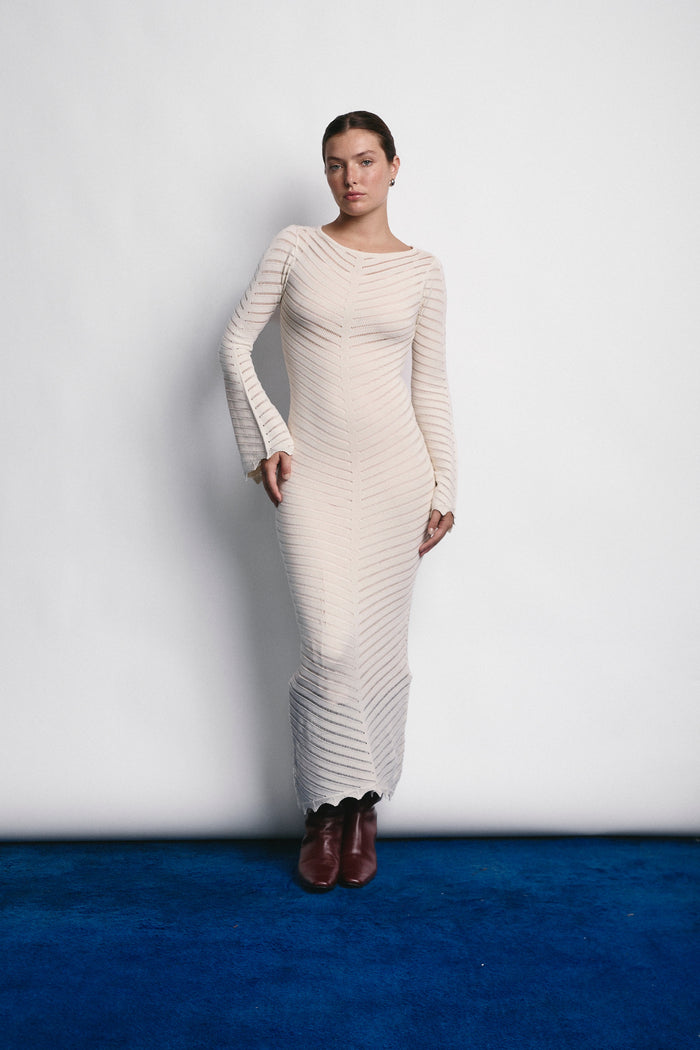 MARGARET DRESS ECRU