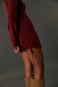 AMSTERDAM SKIRT POMEGRANATE