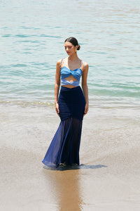 Beach Sunset Dress Blue