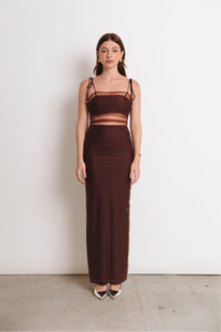 HOSK DRESS ESPRESSO