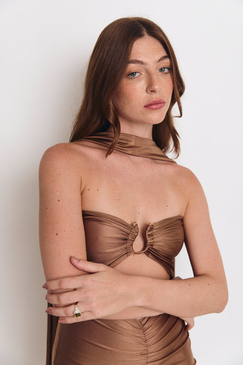 MAGGIE DRESS MOCCA