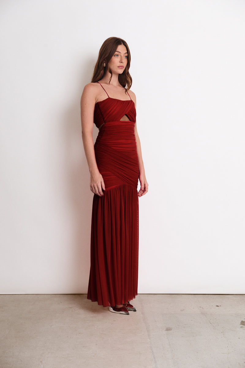 HUDSON DRESS BERRY (PRE ORDER)