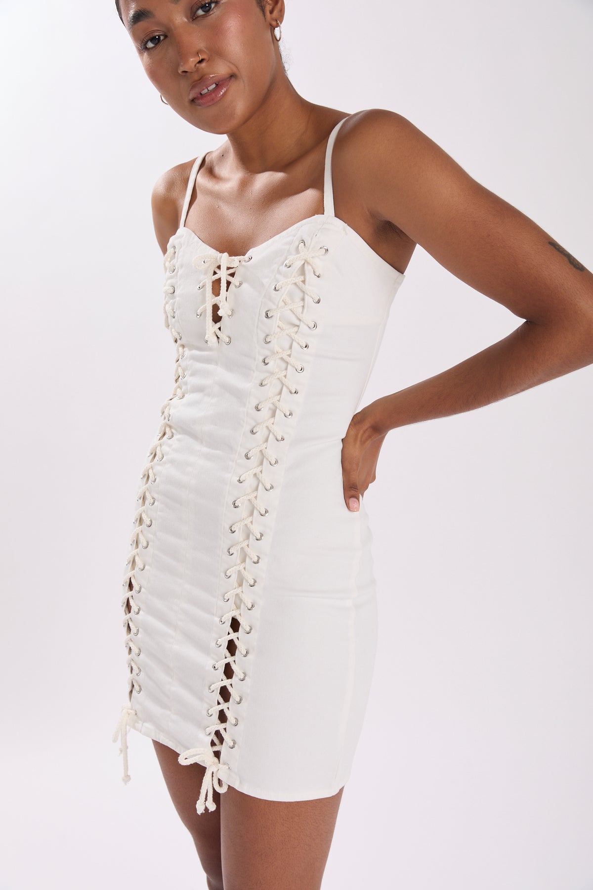 VIPER DRESS IVORY