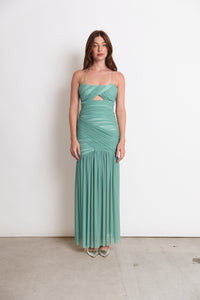 HUDSON DRESS AQUA (PRE ORDER)