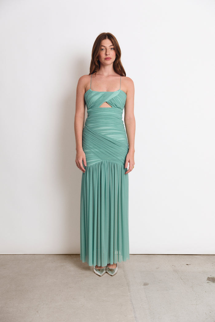 HUDSON DRESS AQUA