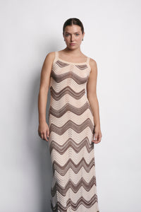 DREW DRESS MACADAMIA (PRE ORDER)
