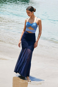 Beach Sunset Dress Blue