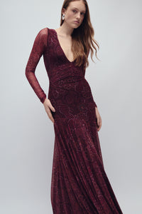 ROBBINSON DRESS ORACLES MERLOT