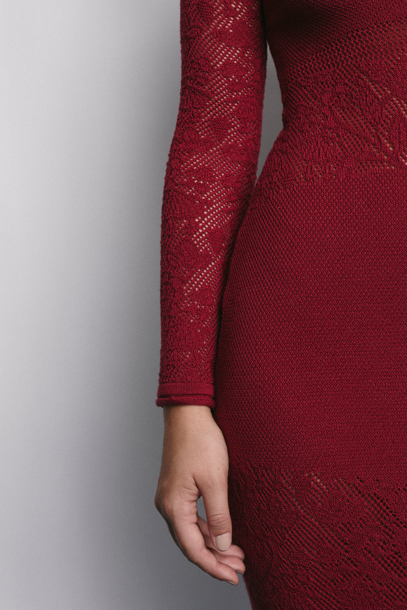 OSLO DRESS MERLOT