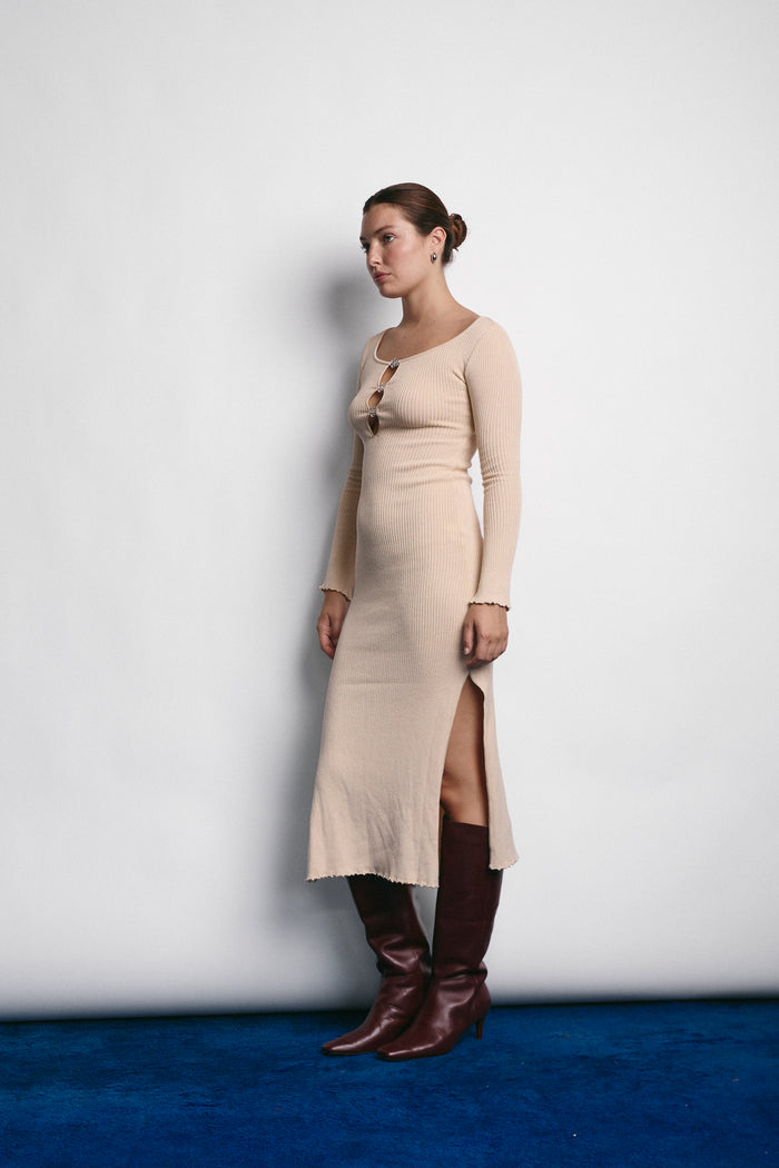 CHARLIE DRESS MACADAMIA