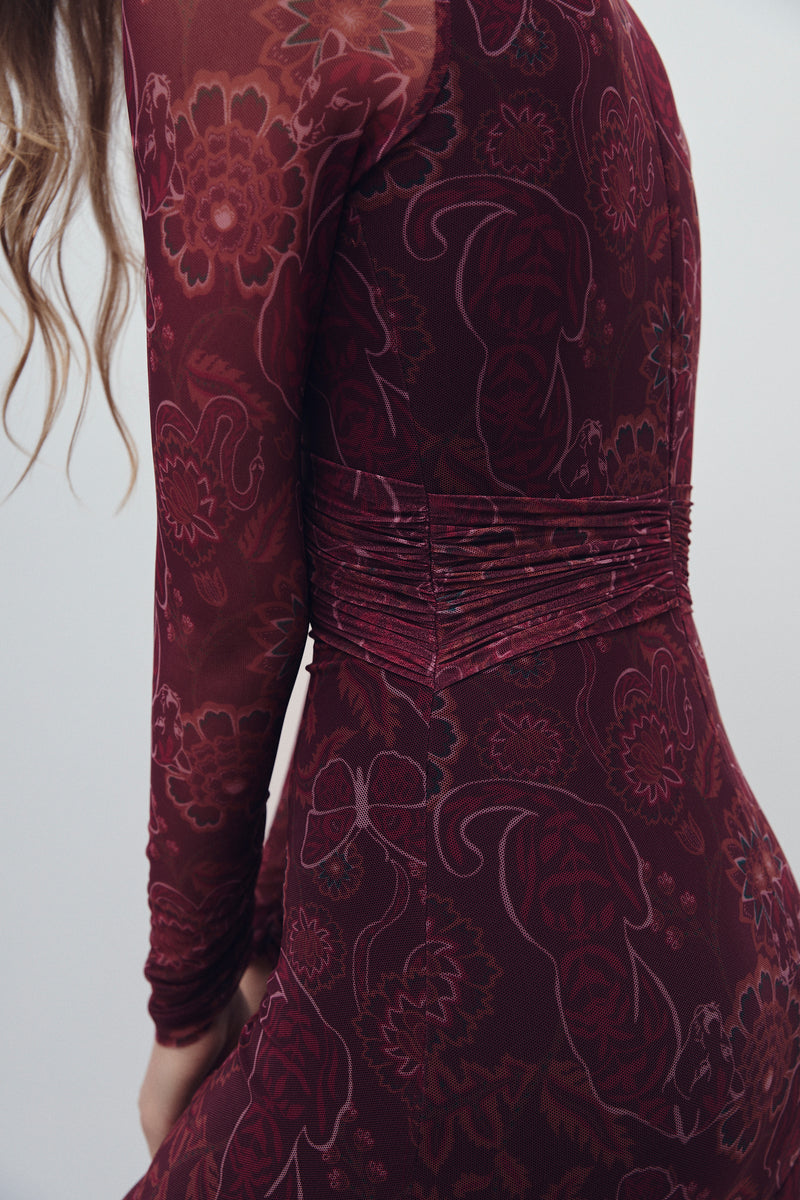 ROBBINSON DRESS ORACLES MERLOT