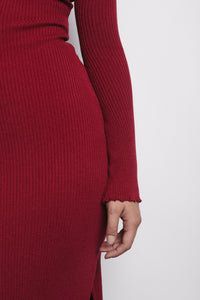 CHARLIE DRESS MERLOT