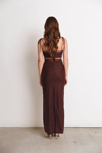 HOSK DRESS ESPRESSO