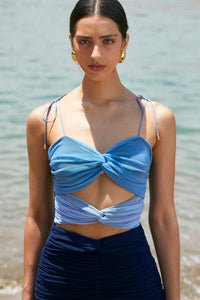 Beach Sunset Dress Blue