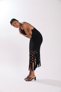 HALSTON DRESS BLACK