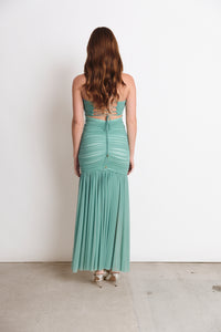 HUDSON DRESS AQUA (PRE ORDER)