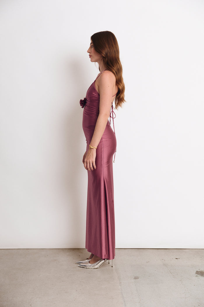 CAMPBELL DRESS BURNISHED LILAC (PRE VENTA)