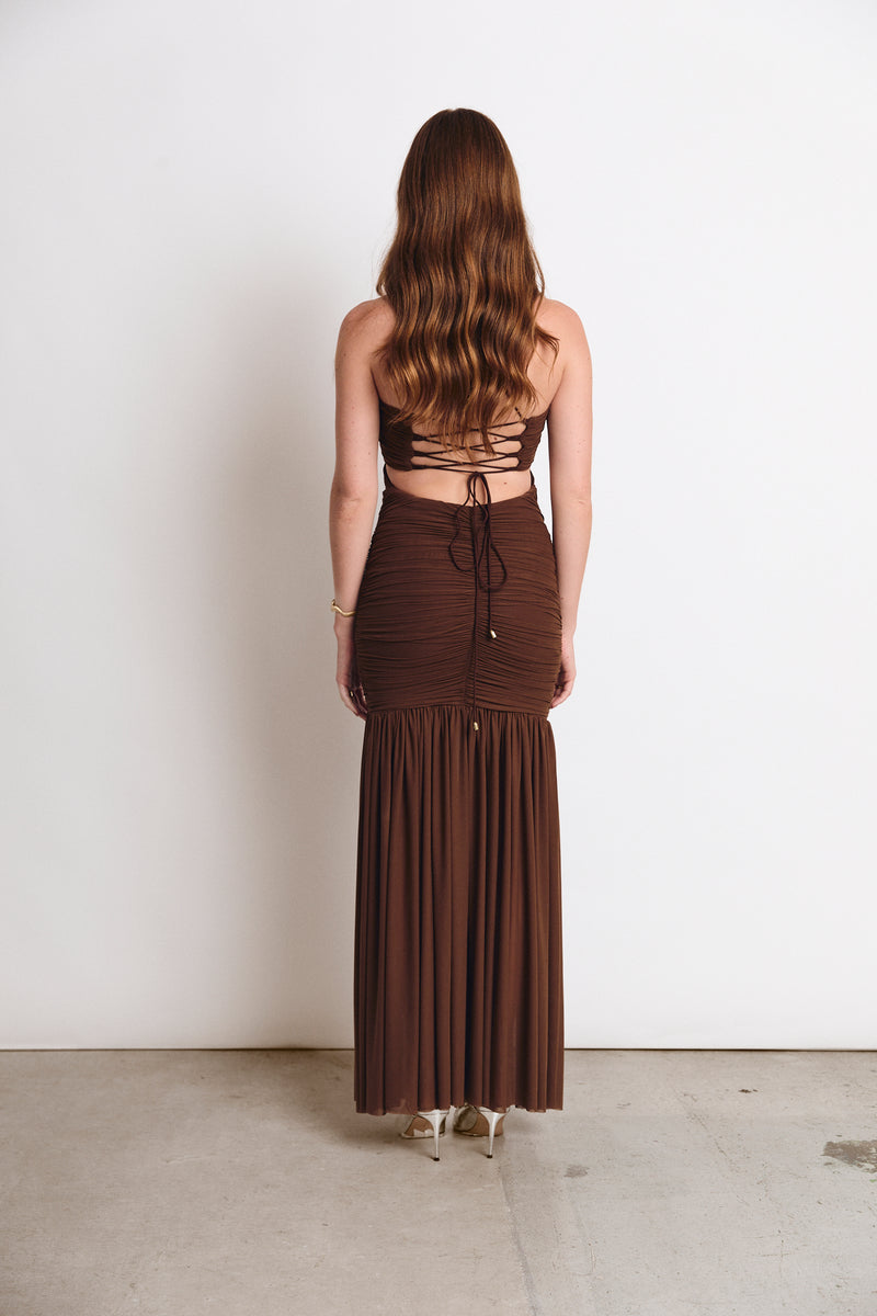 HUDSON DRESS ESPRESSO (PRE ORDER)